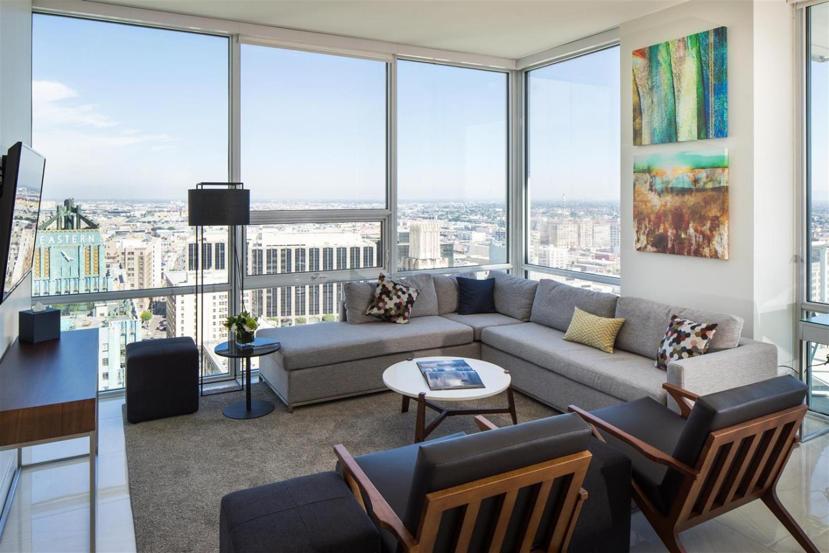 Апартаменты 2 Bed 2 Bath Contemporary High Rise Dtla Living Лос-Анджелес Экстерьер фото